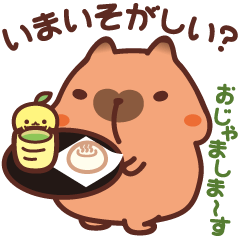 [LINEスタンプ] もちカピ2【おさそい】