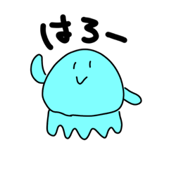 [LINEスタンプ] 普通のくらげ