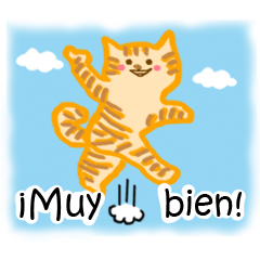 [LINEスタンプ] Meowing friends スペイン語 ver.