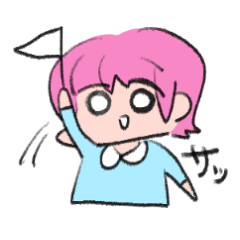 [LINEスタンプ] 白目な女の子