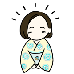 [LINEスタンプ] 着物がすきなおんなのこ2