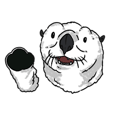 [LINEスタンプ] こう見えてラッコです。
