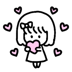 [LINEスタンプ] The Sticker of a girl.