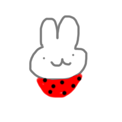 [LINEスタンプ] 苺☆うさぎ 2