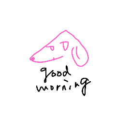 dog手書きスタンプ
