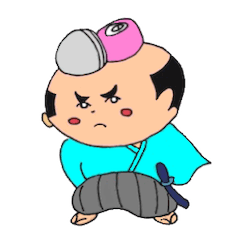 [LINEスタンプ] 小伝馬町侍 小電マ町