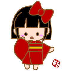 [LINEスタンプ] 幸運の座敷童(敬語)