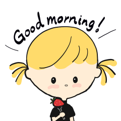 [LINEスタンプ] ちぴちゃん4 ‼︎ >> Good morning！！ <<の画像（メイン）