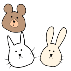 [LINEスタンプ] ねことくまとうさぎの敬語スタンプ