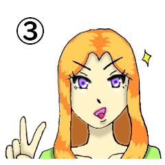 [LINEスタンプ] ミカちゃん【感情偏3】