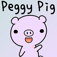 [LINEスタンプ] PeggyPigの画像（メイン）