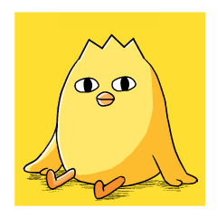 [LINEスタンプ] おしゃべりな黄色い鳥の画像（メイン）