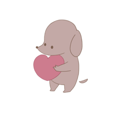 [LINEスタンプ] ゆるっと犬のココ