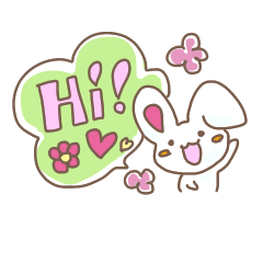 [LINEスタンプ] うさぴょん×かわいい元気スタンプ