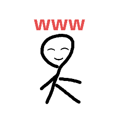 [LINEスタンプ] 棒、人間観察