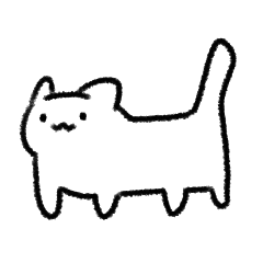 [LINEスタンプ] 四足歩行のねこ