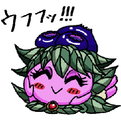 [LINEスタンプ] サファイアちゃん（ブルーベリーの妖精）