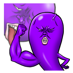 [LINEスタンプ] 謎の紫のやつ