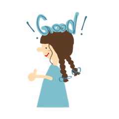 [LINEスタンプ] おめめ点子ちゃん
