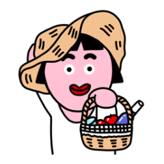 [LINEスタンプ] おかっぱのモモの一日