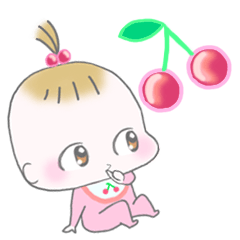 [LINEスタンプ] Sweet Cherry baby