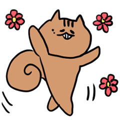 [LINEスタンプ] もりのリス日常編