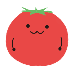 [LINEスタンプ] 私の好きな野菜はトマトです