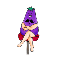 [LINEスタンプ] ナス大臣