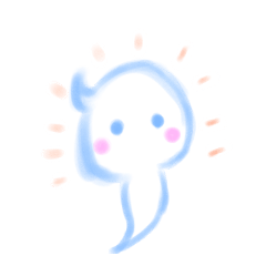 [LINEスタンプ] ふわふわかわいいおばけ