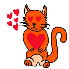 [LINEスタンプ] オレンジ色の猫