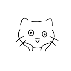 [LINEスタンプ] にこやかな子猫