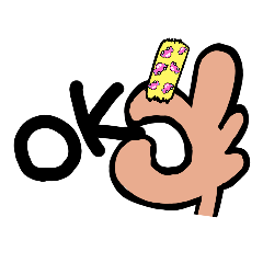 [LINEスタンプ] ふせん＆ふでもじ