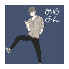 [LINEスタンプ] 大学生イラスト