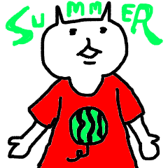 [LINEスタンプ] ヤサグレネコ、トモリ3 夏2020