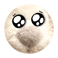[LINEスタンプ] 白いでっぱうさぎ