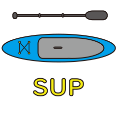 [LINEスタンプ] SUP -Stand Up Paddleboard-