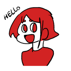 [LINEスタンプ] あかいちゃん