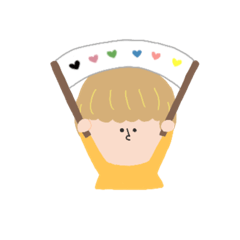 [LINEスタンプ] 金髪短髪オンナ