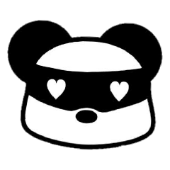 [LINEスタンプ] パンダさんは目で伝える