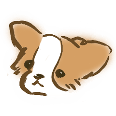 [LINEスタンプ] ゆるいパピヨン犬