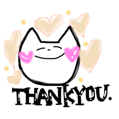 [LINEスタンプ] ねこまるのつぶやき