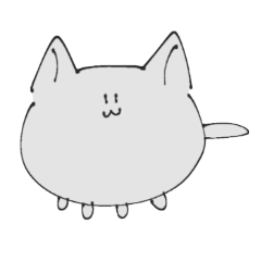 [LINEスタンプ] るらららってはしるねこ