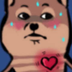 [LINEスタンプ] しましまイヌ