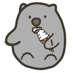 [LINEスタンプ] 私はウォンバット！