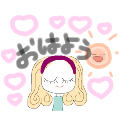 [LINEスタンプ] シンプルで可愛い女の子