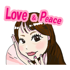 [LINEスタンプ] かれんLOVE＆PEACE