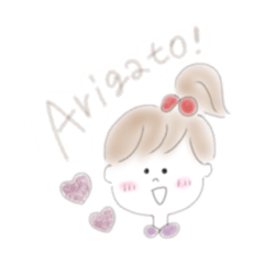 [LINEスタンプ] girls :)
