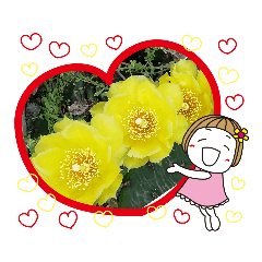 [LINEスタンプ] 花に命を