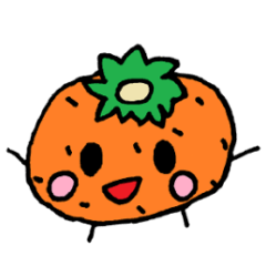 [LINEスタンプ] かわいいみかんちゃんスタンプ