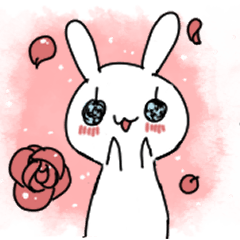 [LINEスタンプ] 【敬語】うさうさこさんの画像（メイン）